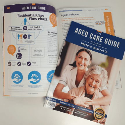 Aged Care Guide Cover and Open