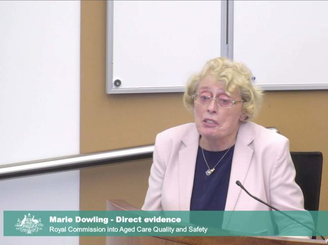 Marie Dowling told the Commission her experience as a older person with disability navigating My Aged Care