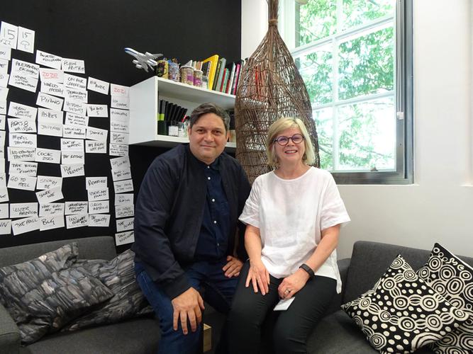 Sydney Festival Director Wesley Enoch and Chief Executive Officer of Accessible Arts Kerry Comerford [Source: Joan Cameron-Smith]