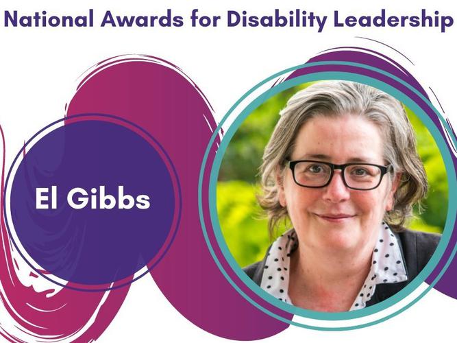 El Gibbs received the Lesley Hall Award for Lifetime Achievement Award on IDPwD. [Source: Disability Leadership Institute]