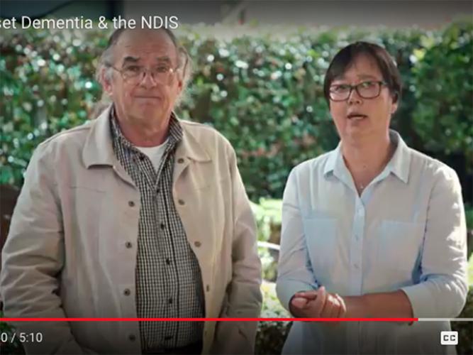 A number of people with younger onset dementia and their carers discuss dementia and the NDIS in the short video by Dementia Australia (Source: YouTube)