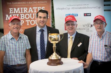 Link to Melbourne Cup trophy visits retirement community article