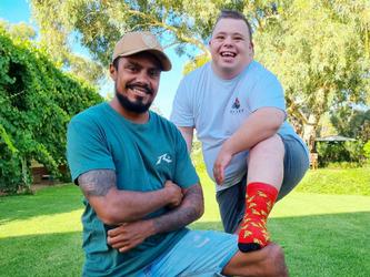 Bill Cooper, who lives with Down’s syndrome, and his brother in law Kyran O’Connell have been sharing their unique friendship with the world via TikTok. [Image: Brother Boys]