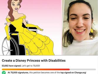 Hannah Diviney is petitioning Disney to create a princess with disability. [Source: Change.org]