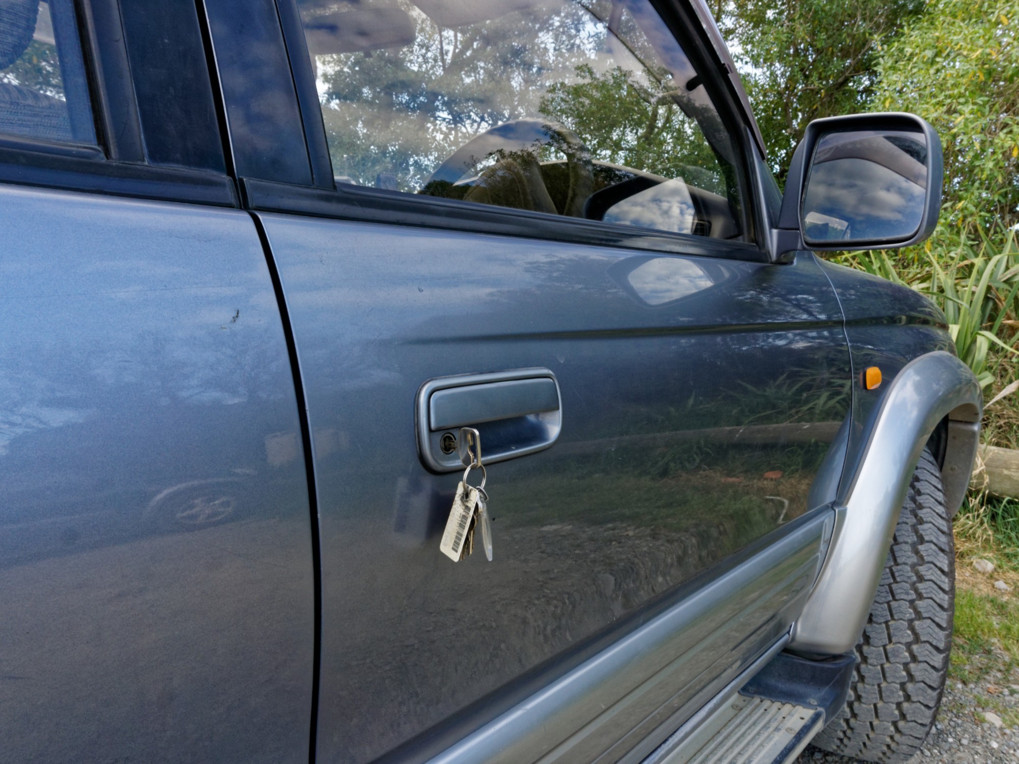 Keys outside car